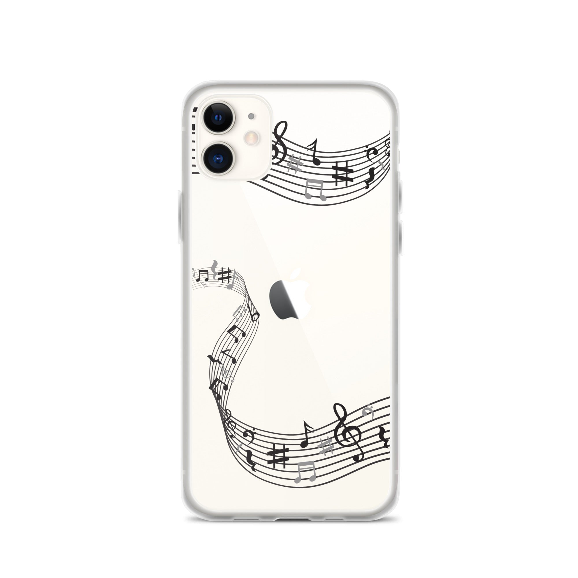 Music Clear iPhone® Case, Transparent Luxury Cover, Scratch-Resistant, Available For All Models, JHTEE Accessories. - JHTEE