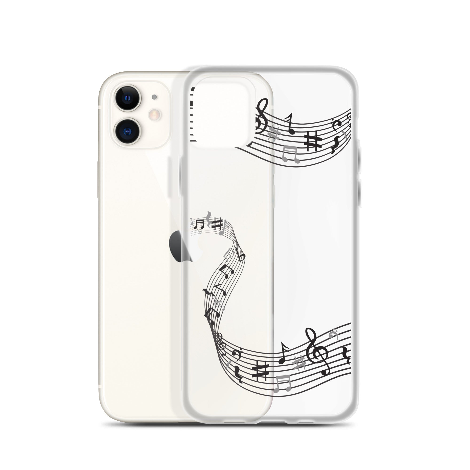 Music Clear iPhone® Case, Transparent Luxury Cover, Scratch-Resistant, Available For All Models, JHTEE Accessories. - JHTEE