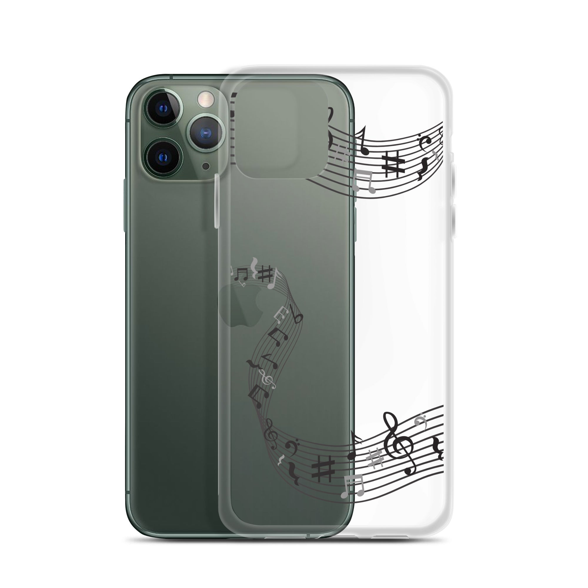 Music Clear iPhone® Case, Transparent Luxury Cover, Scratch-Resistant, Available For All Models, JHTEE Accessories. - JHTEE