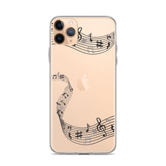 Music Clear iPhone® Case, Transparent Luxury Cover, Scratch-Resistant, Available For All Models, JHTEE Accessories. - JHTEE