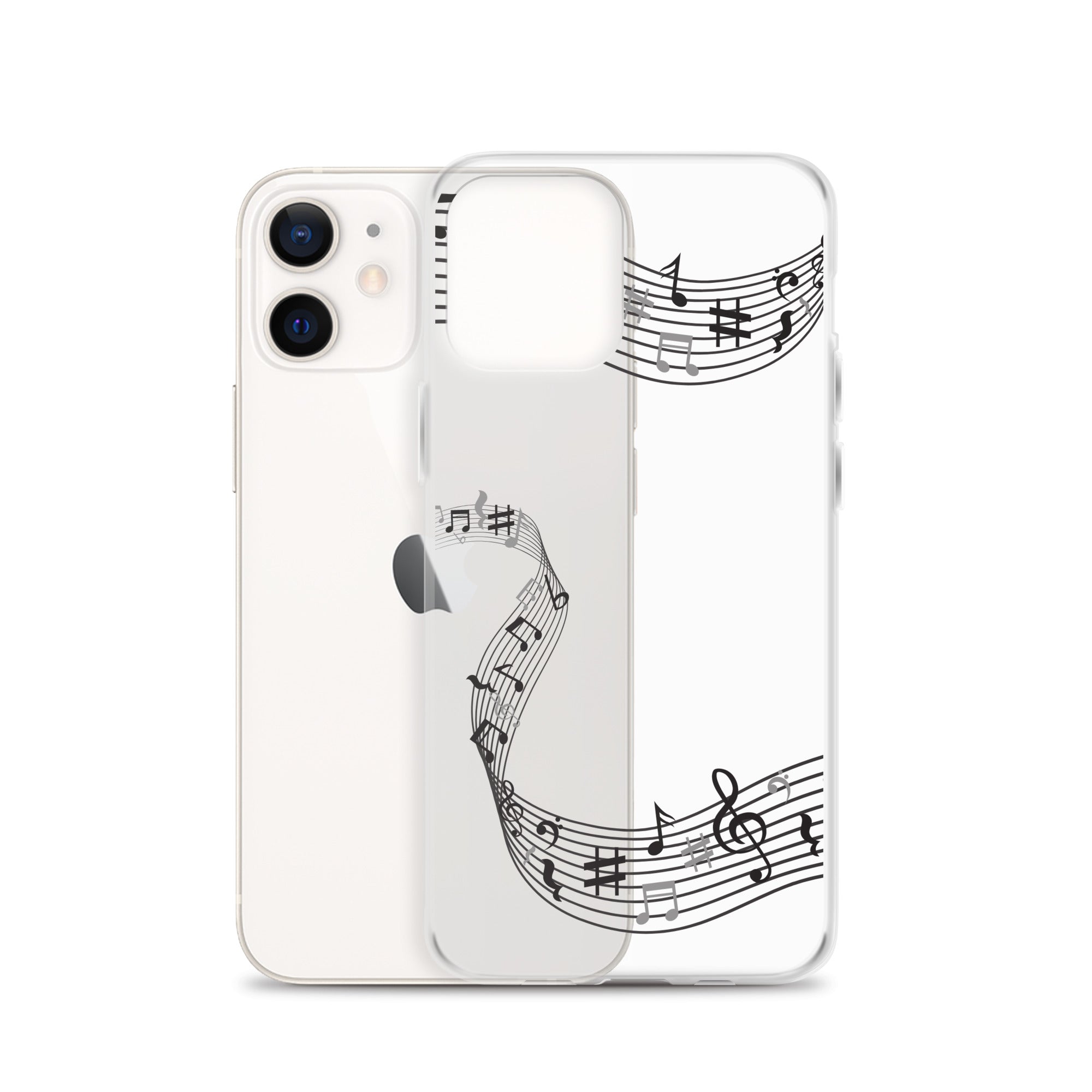 Music Clear iPhone® Case, Transparent Luxury Cover, Scratch-Resistant, Available For All Models, JHTEE Accessories. - JHTEE