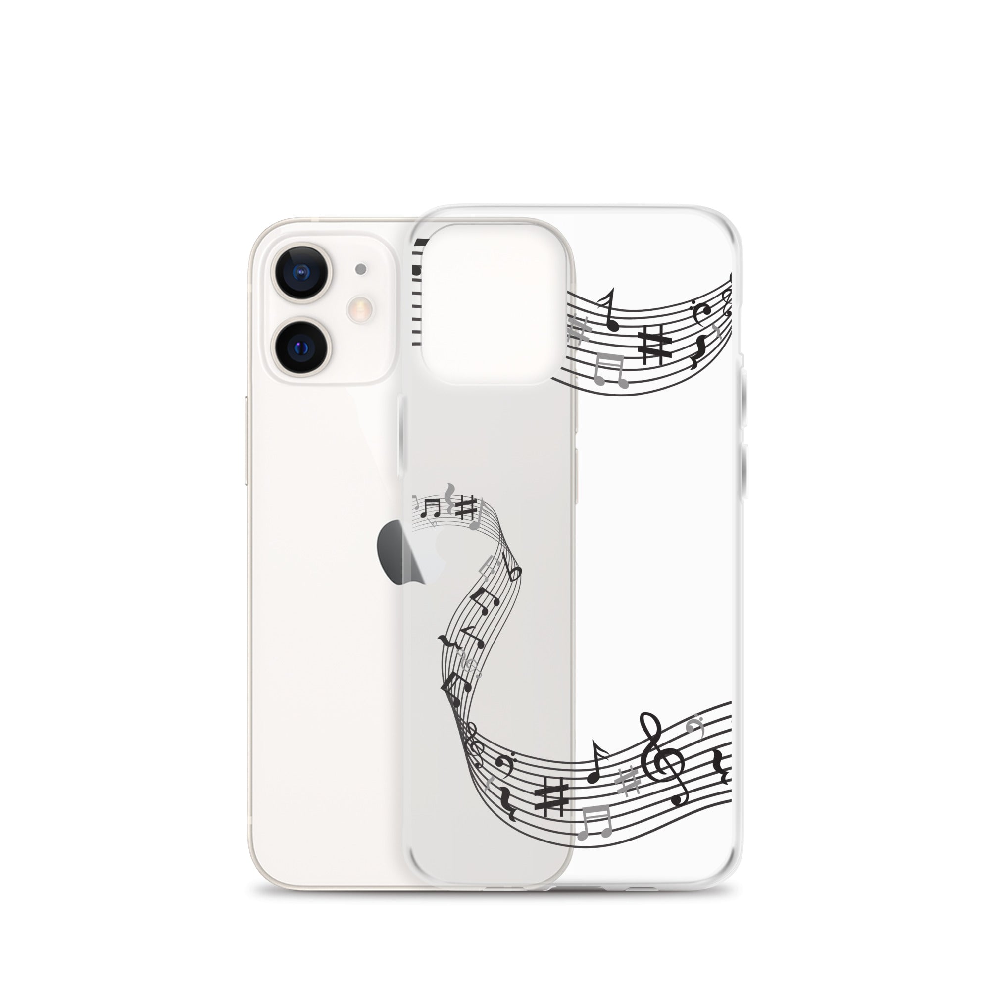 Music Clear iPhone® Case, Transparent Luxury Cover, Scratch-Resistant, Available For All Models, JHTEE Accessories. - JHTEE