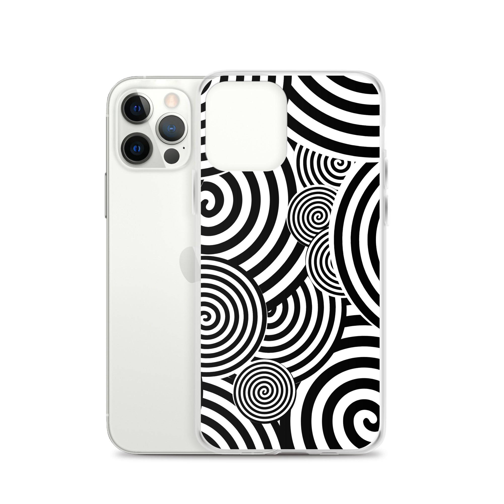 Swirl iPhone® Case, Transparent Luxury Cover, Scratch-Resistant, Available For All Models, JHTEE Accessories. - JHTEE