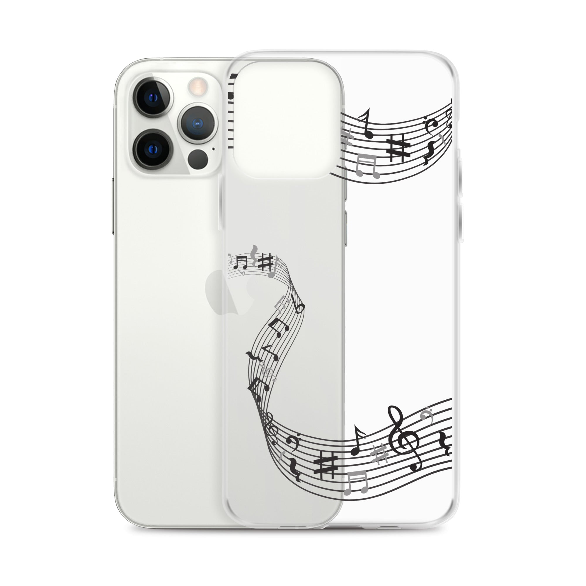 Music Clear iPhone® Case, Transparent Luxury Cover, Scratch-Resistant, Available For All Models, JHTEE Accessories. - JHTEE