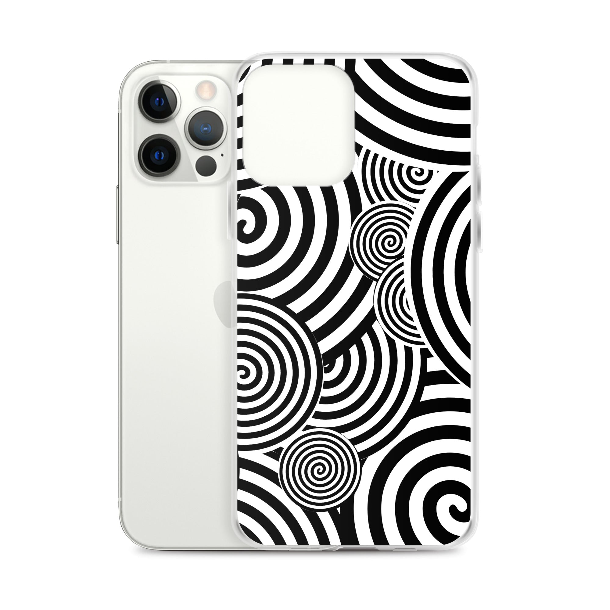 Swirl iPhone® Case, Transparent Luxury Cover, Scratch-Resistant, Available For All Models, JHTEE Accessories. - JHTEE