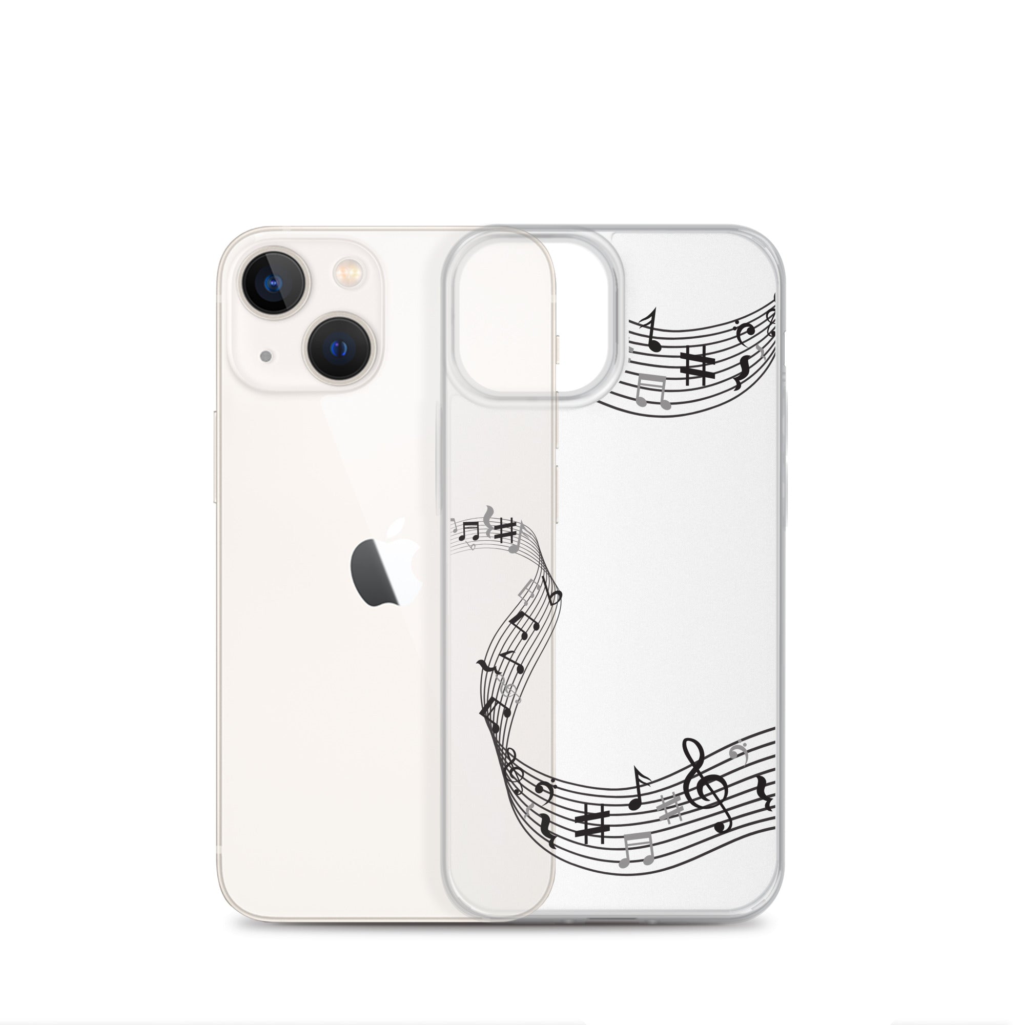 Music Clear iPhone® Case, Transparent Luxury Cover, Scratch-Resistant, Available For All Models, JHTEE Accessories. - JHTEE