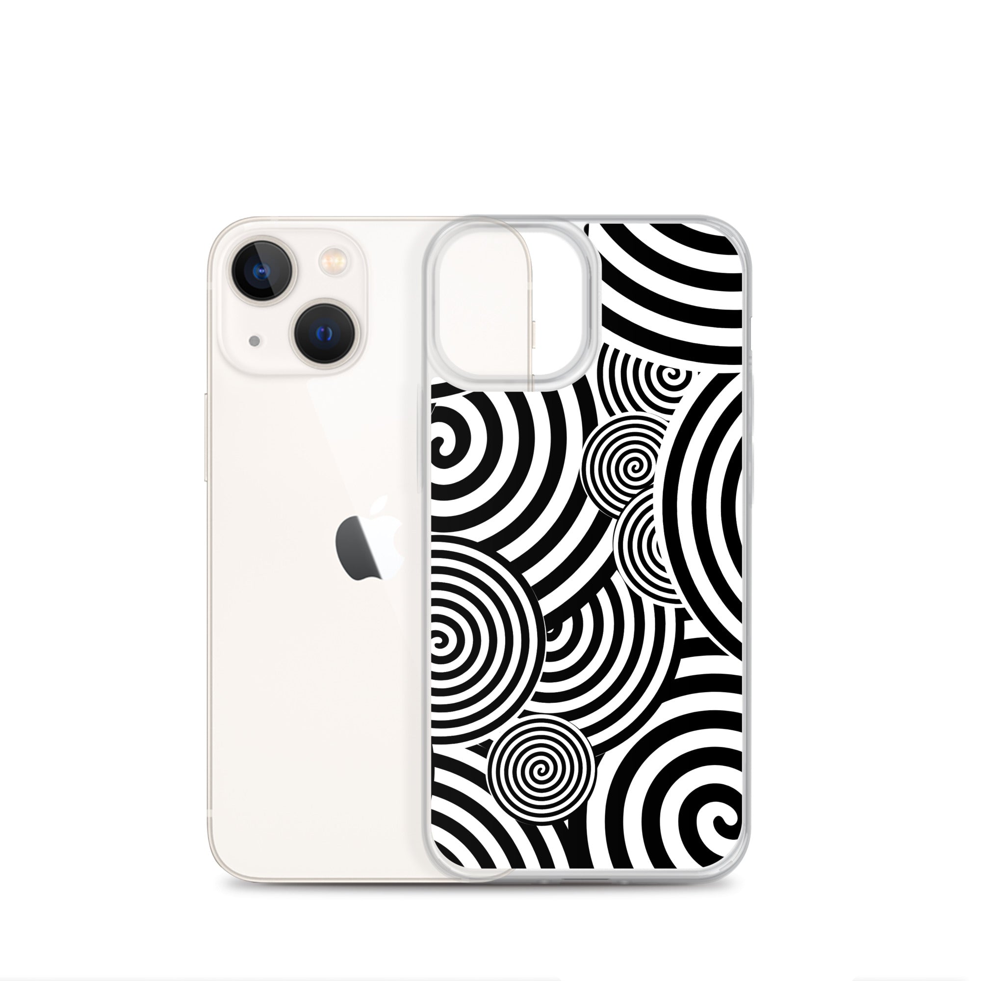 Swirl iPhone® Case, Transparent Luxury Cover, Scratch-Resistant, Available For All Models, JHTEE Accessories. - JHTEE