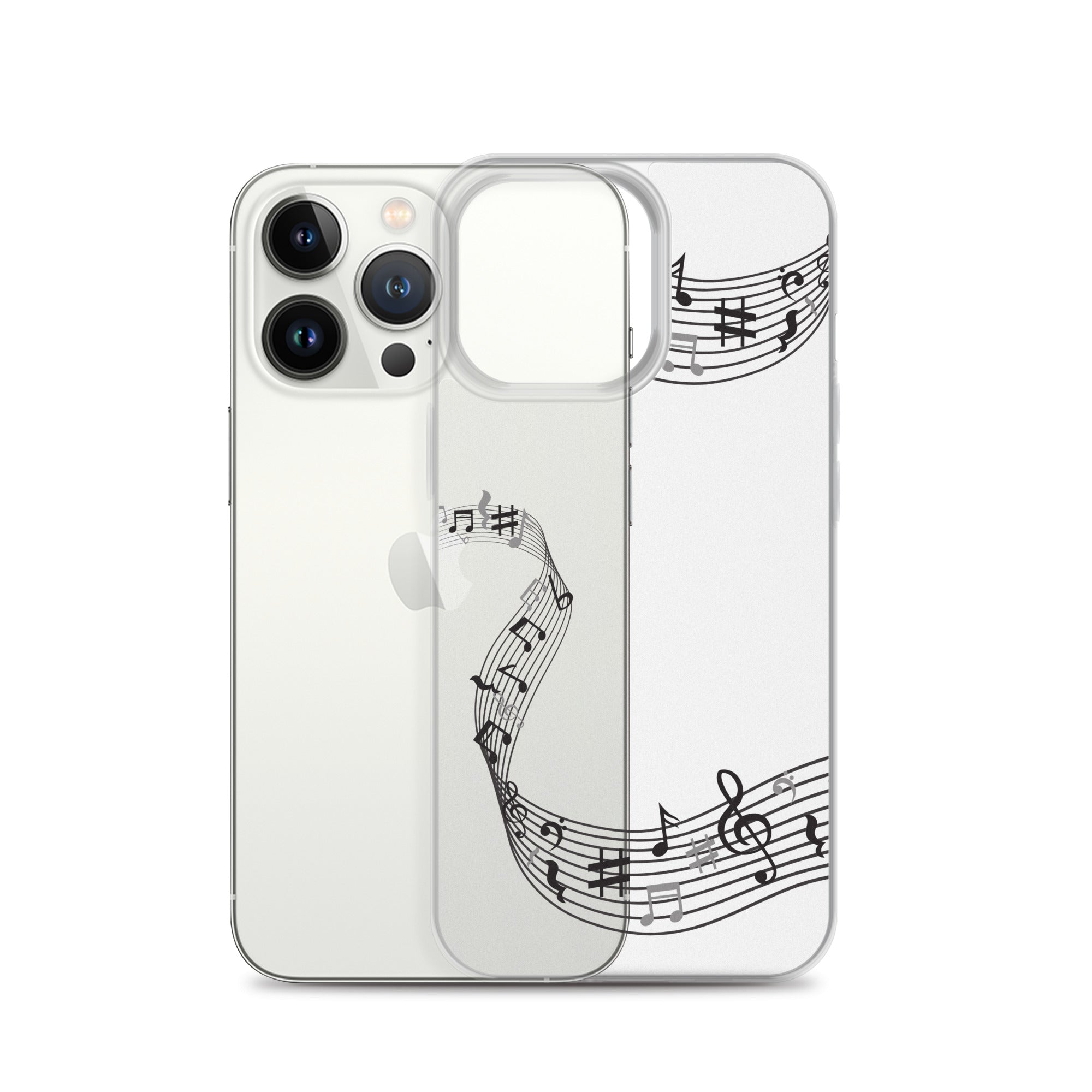 Music Clear iPhone® Case, Transparent Luxury Cover, Scratch-Resistant, Available For All Models, JHTEE Accessories. - JHTEE