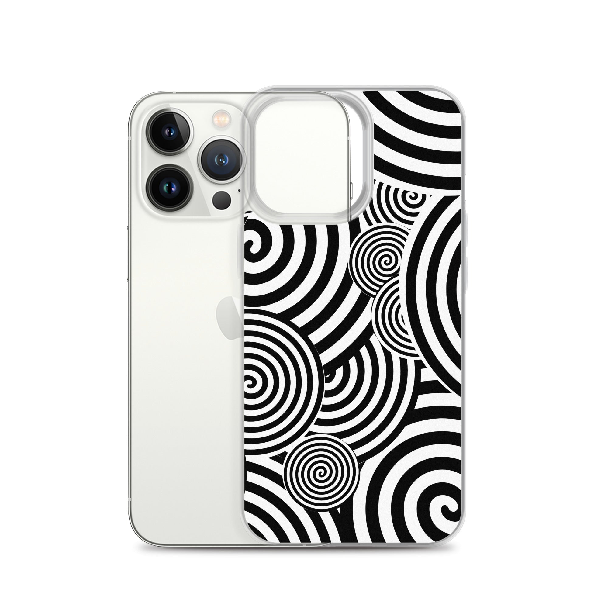 Swirl iPhone® Case, Transparent Luxury Cover, Scratch-Resistant, Available For All Models, JHTEE Accessories. - JHTEE