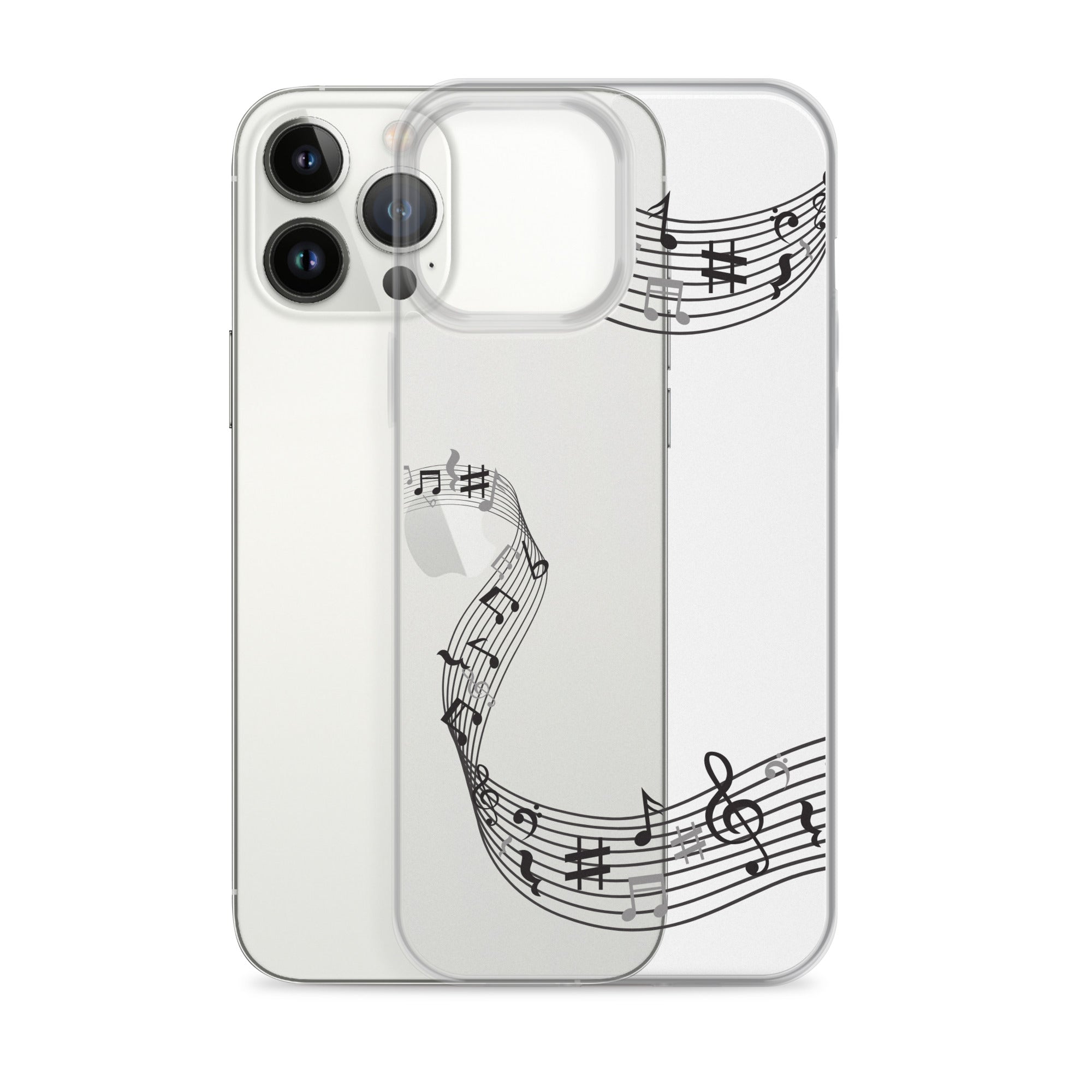 Music Clear iPhone® Case, Transparent Luxury Cover, Scratch-Resistant, Available For All Models, JHTEE Accessories. - JHTEE