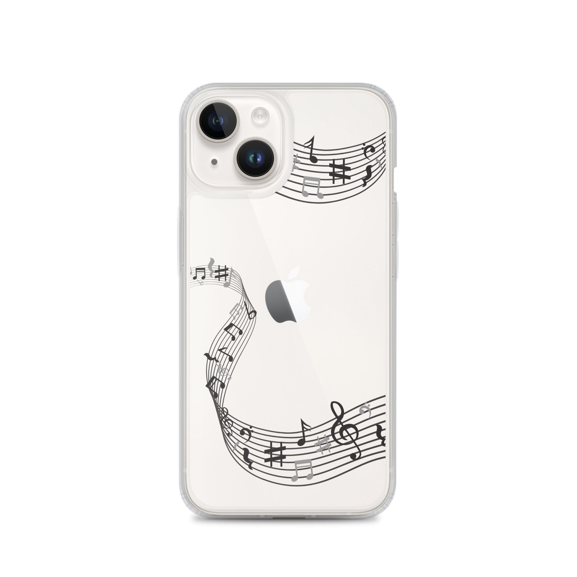 Music Clear iPhone® Case, Transparent Luxury Cover, Scratch-Resistant, Available For All Models, JHTEE Accessories. - JHTEE