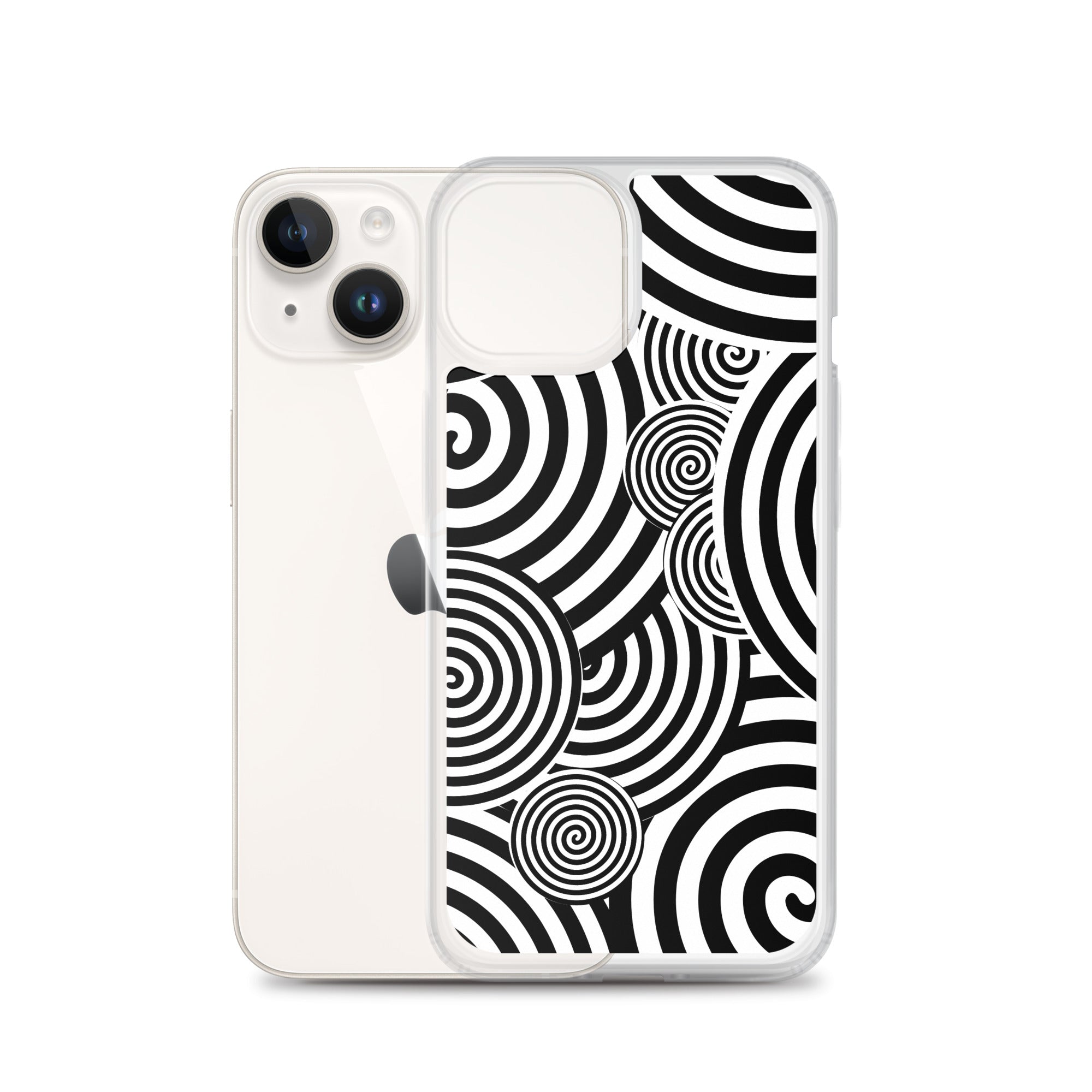 Swirl iPhone® Case, Transparent Luxury Cover, Scratch-Resistant, Available For All Models, JHTEE Accessories. - JHTEE