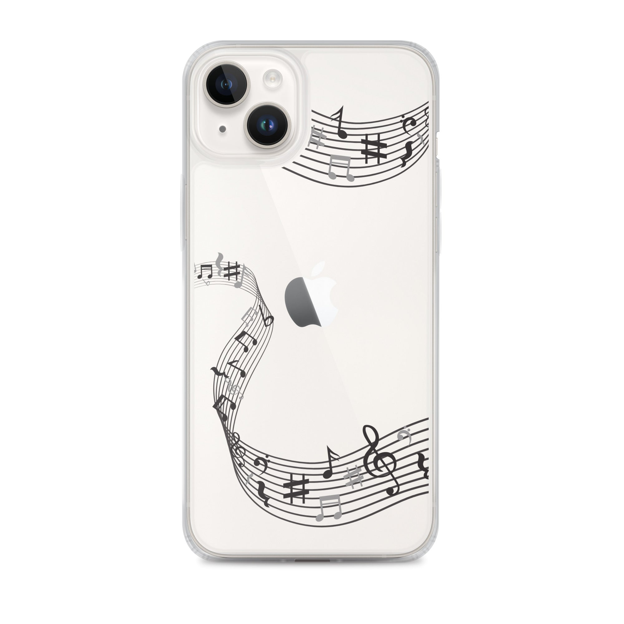 Music Clear iPhone® Case, Transparent Luxury Cover, Scratch-Resistant, Available For All Models, JHTEE Accessories. - JHTEE