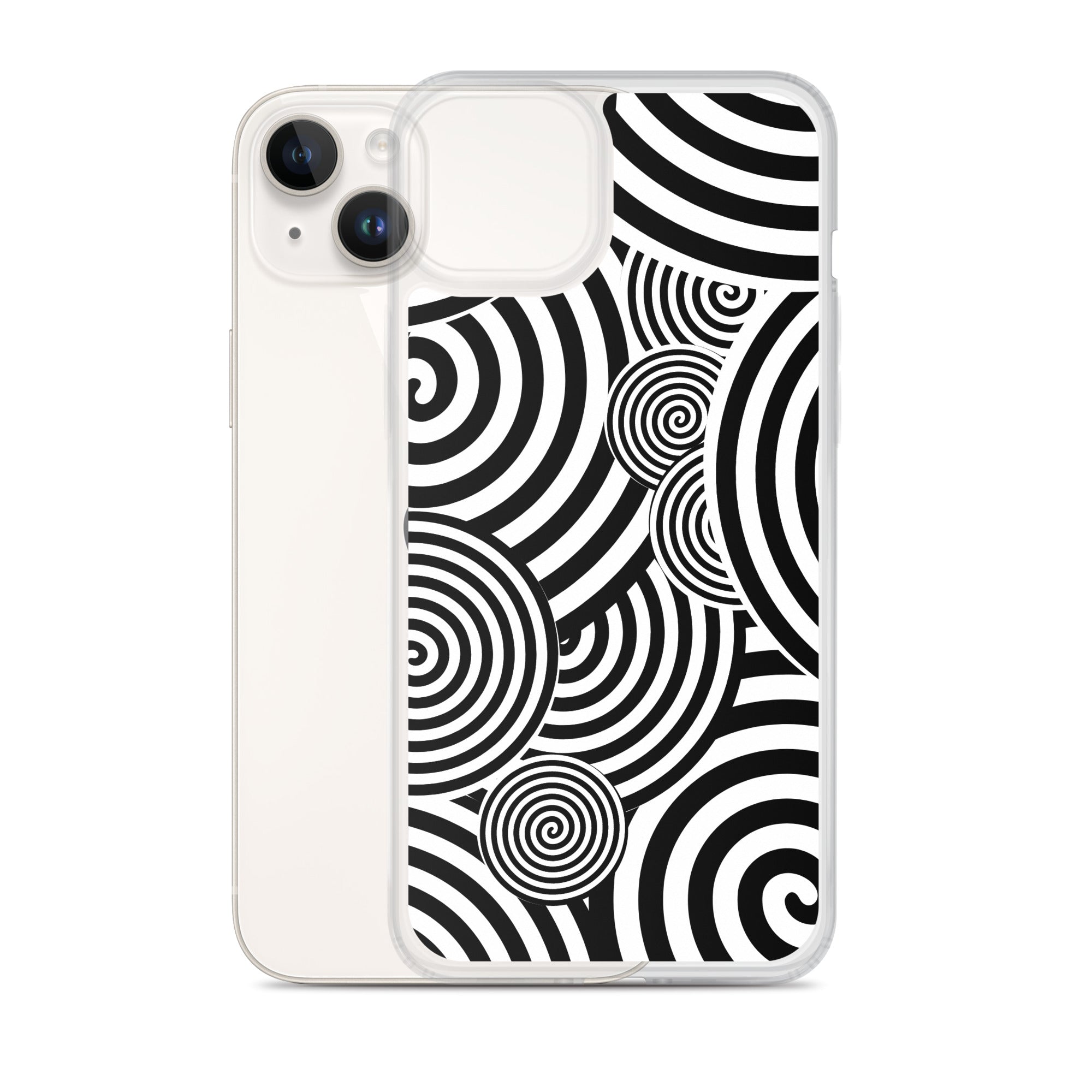 Swirl iPhone® Case, Transparent Luxury Cover, Scratch-Resistant, Available For All Models, JHTEE Accessories. - JHTEE