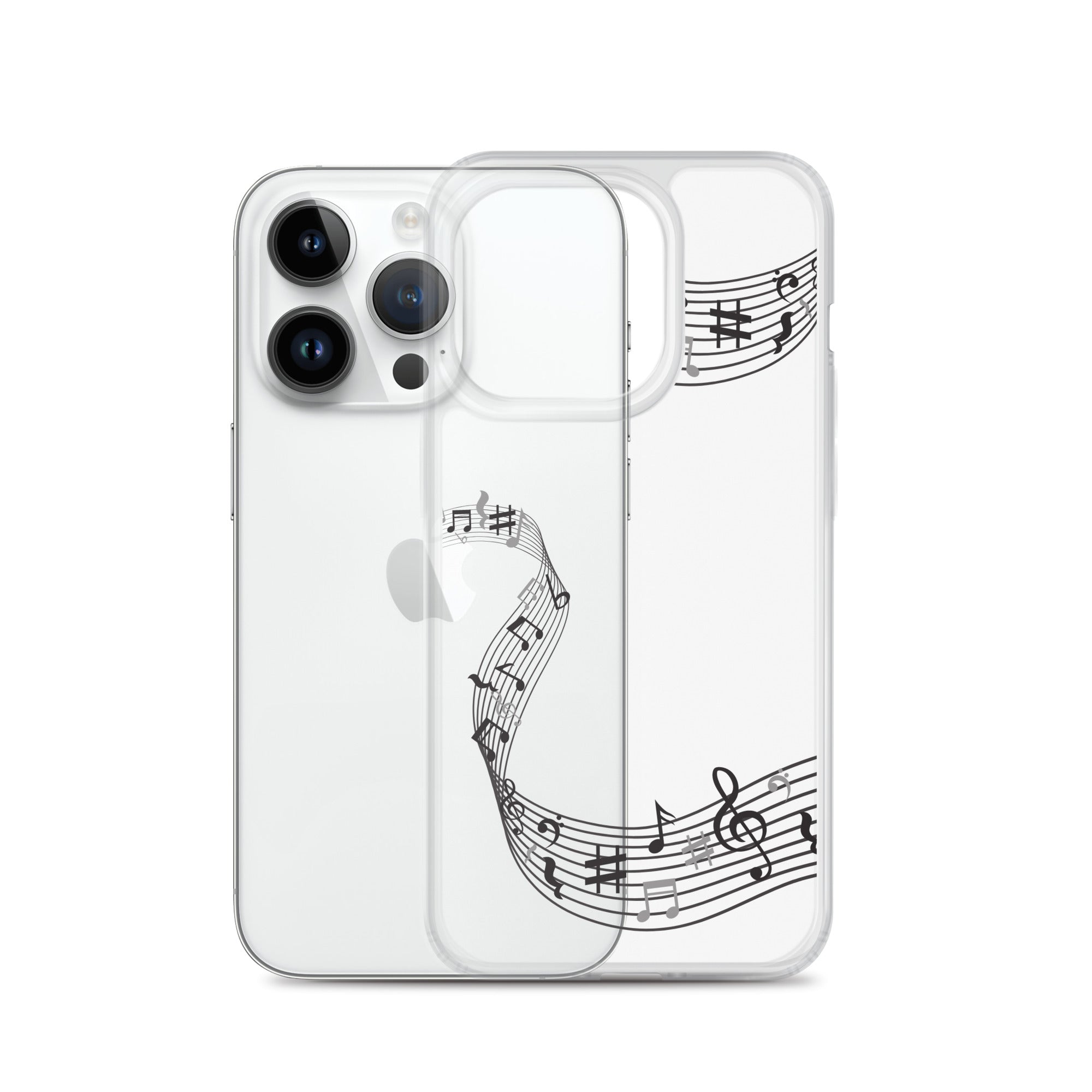 Music Clear iPhone® Case, Transparent Luxury Cover, Scratch-Resistant, Available For All Models, JHTEE Accessories. - JHTEE