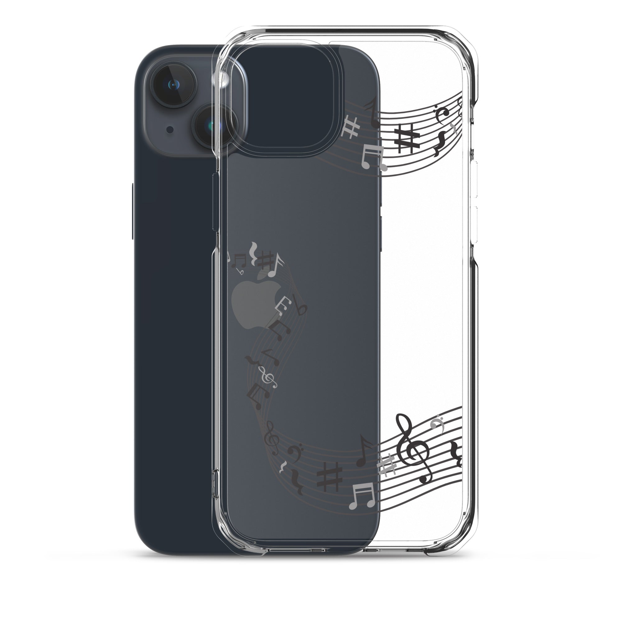 Music Clear iPhone® Case, Transparent Luxury Cover, Scratch-Resistant, Available For All Models, JHTEE Accessories. - JHTEE