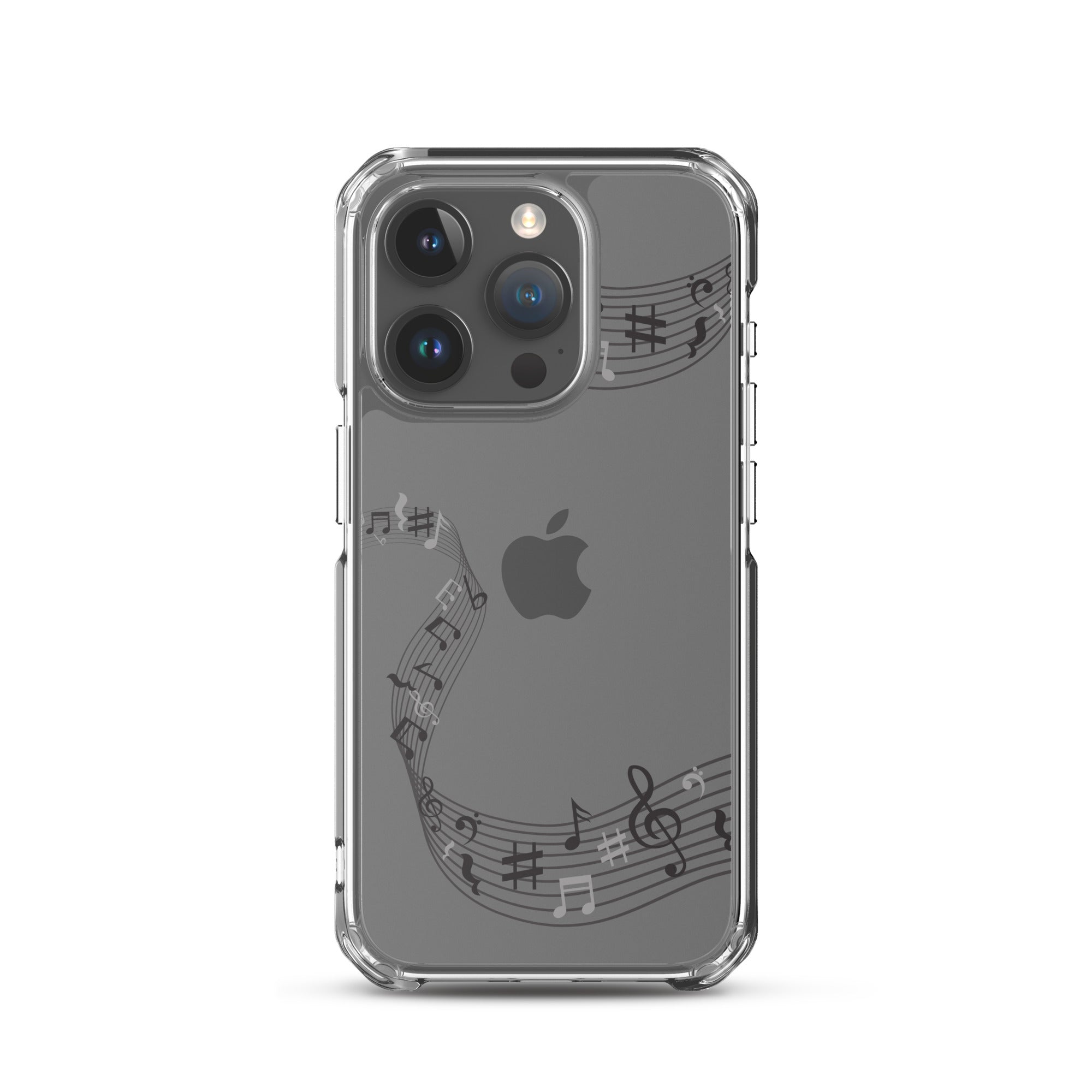 Music Clear iPhone® Case, Transparent Luxury Cover, Scratch-Resistant, Available For All Models, JHTEE Accessories. - JHTEE