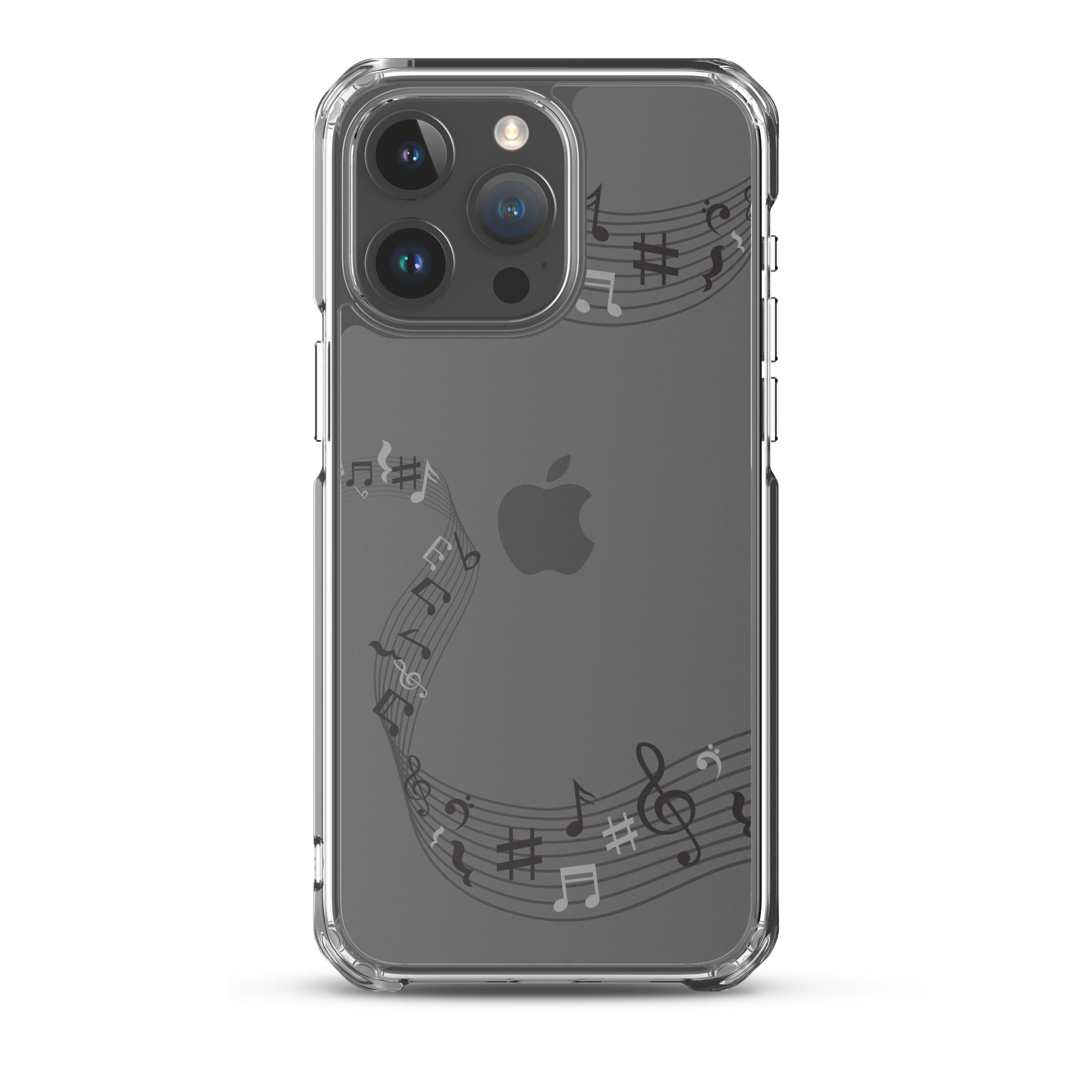 Music Clear iPhone® Case, Transparent Luxury Cover, Scratch-Resistant, Available For All Models, JHTEE Accessories. - JHTEE