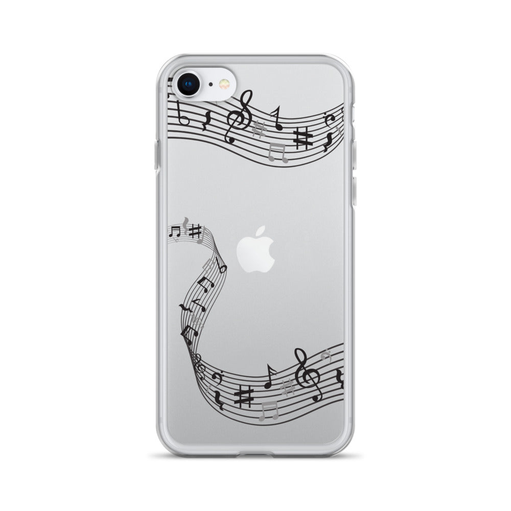 Music Clear iPhone® Case, Transparent Luxury Cover, Scratch-Resistant, Available For All Models, JHTEE Accessories. - JHTEE