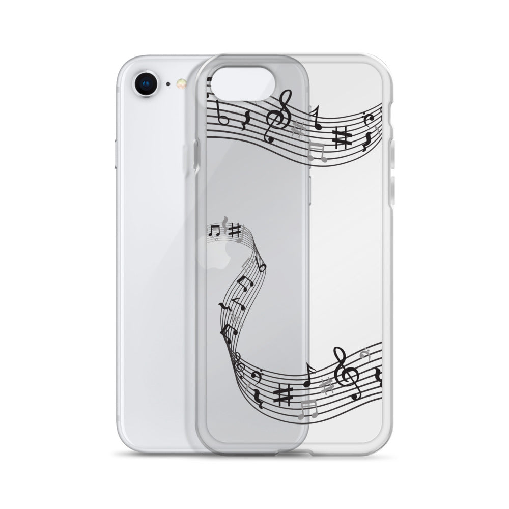 Music Clear iPhone® Case, Transparent Luxury Cover, Scratch-Resistant, Available For All Models, JHTEE Accessories. - JHTEE