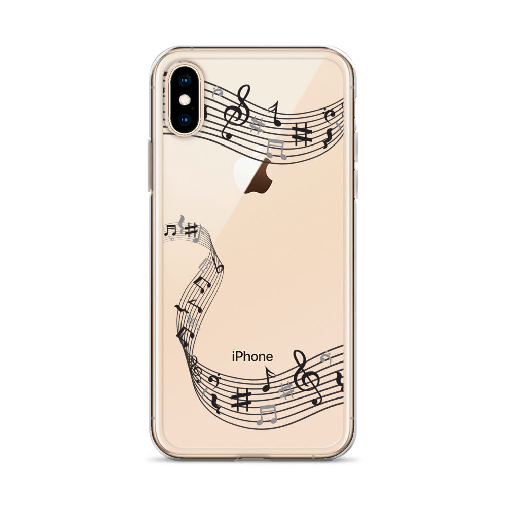 Music Clear iPhone® Case, Transparent Luxury Cover, Scratch-Resistant, Available For All Models, JHTEE Accessories. - JHTEE