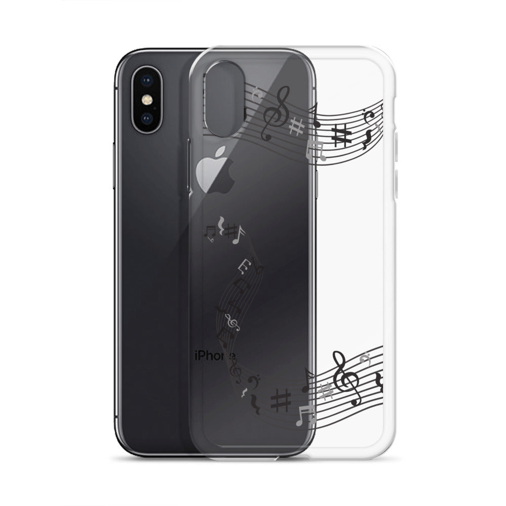 Music Clear iPhone® Case, Transparent Luxury Cover, Scratch-Resistant, Available For All Models, JHTEE Accessories. - JHTEE