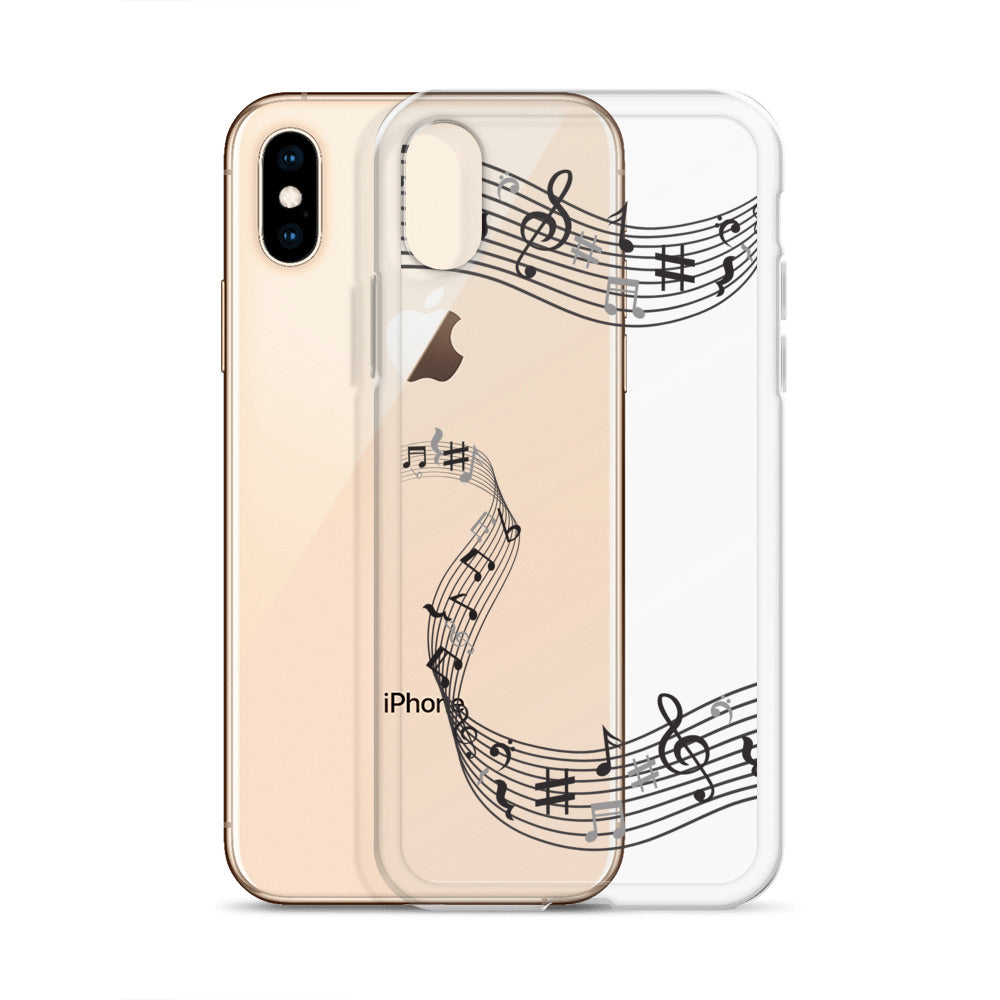 Music Clear iPhone® Case, Transparent Luxury Cover, Scratch-Resistant, Available For All Models, JHTEE Accessories. - JHTEE