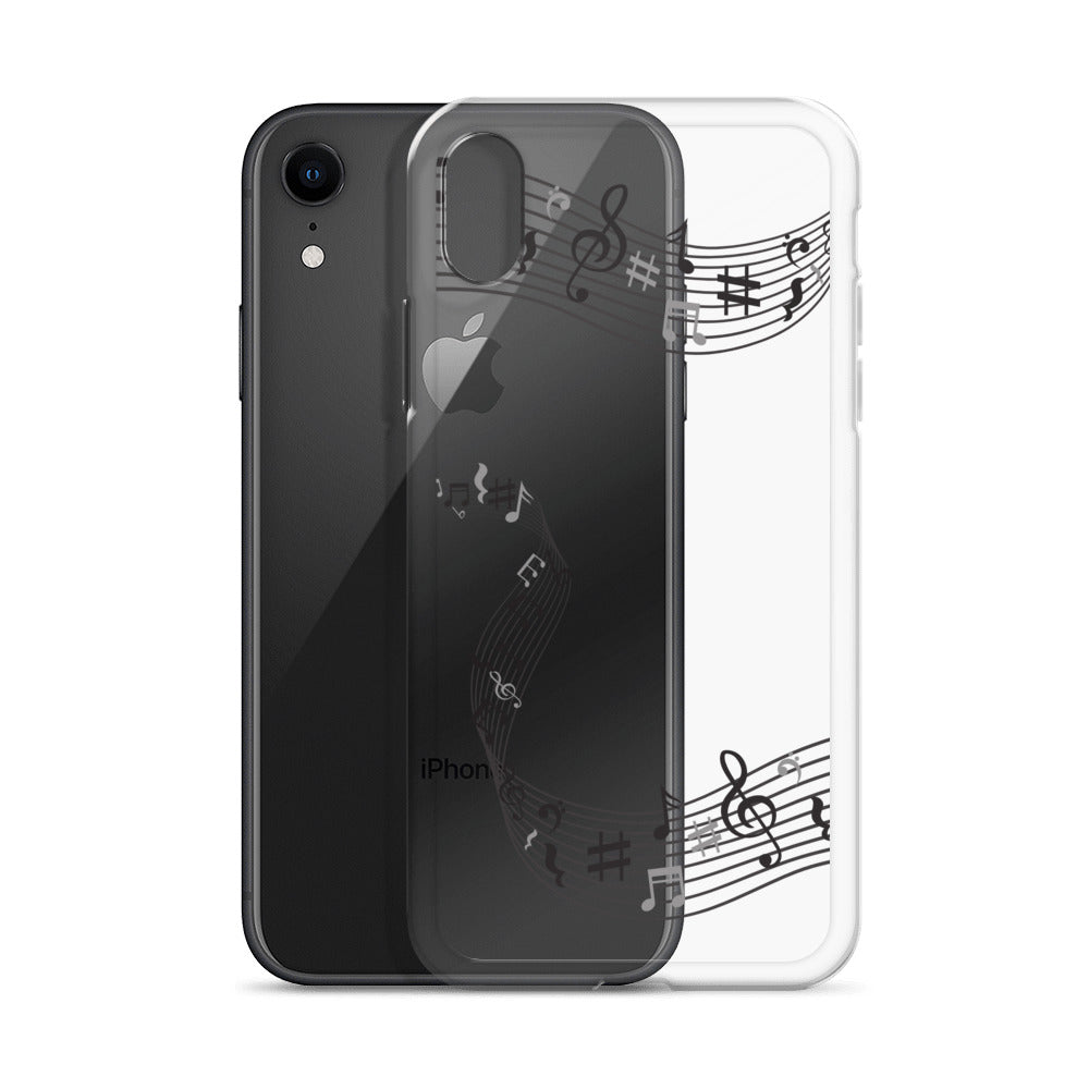 Music Clear iPhone® Case, Transparent Luxury Cover, Scratch-Resistant, Available For All Models, JHTEE Accessories. - JHTEE