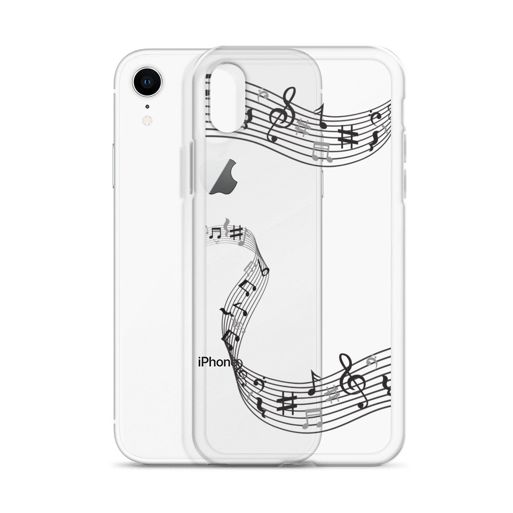 Music Clear iPhone® Case, Transparent Luxury Cover, Scratch-Resistant, Available For All Models, JHTEE Accessories. - JHTEE