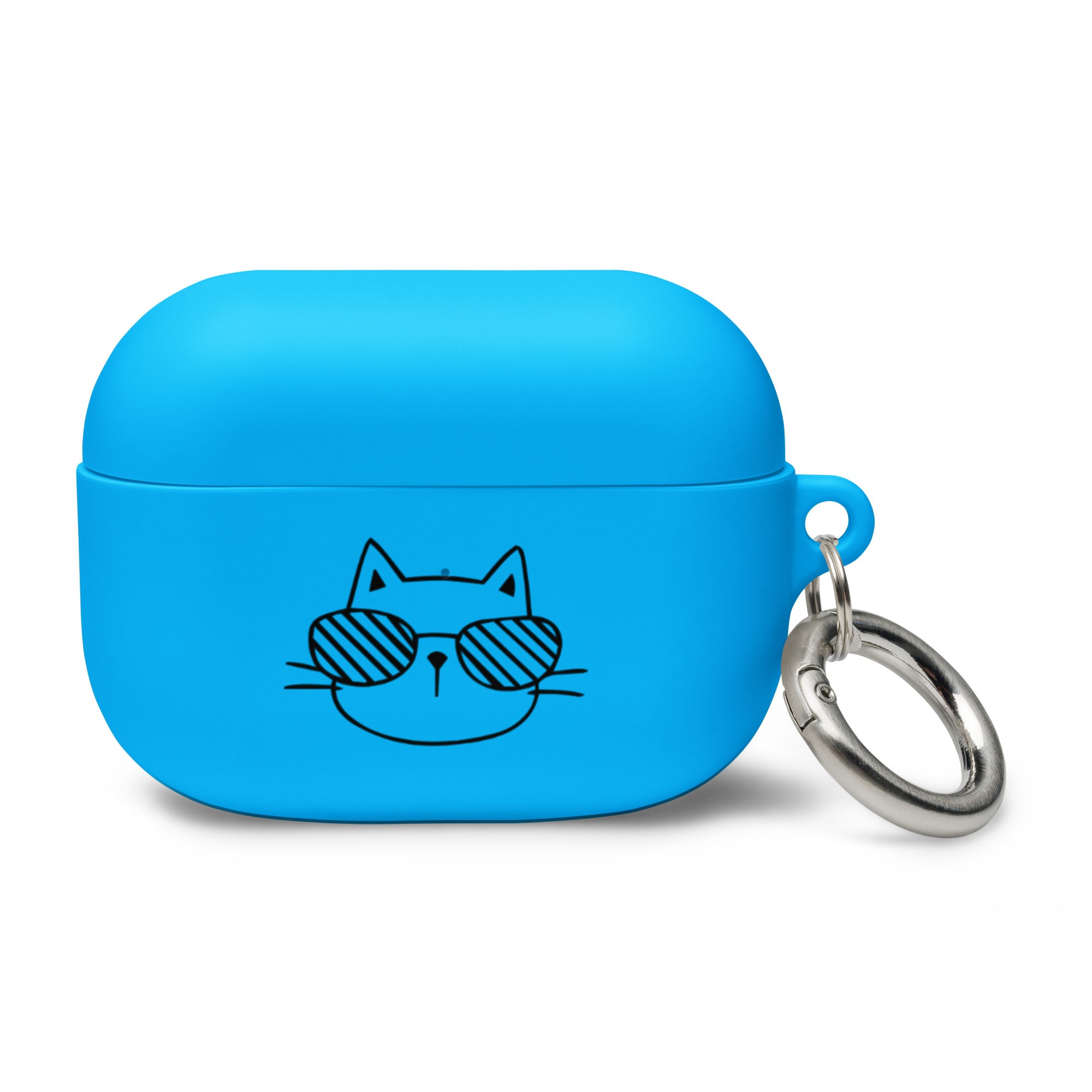 Cat in Shades Rubber Case for AirPods®