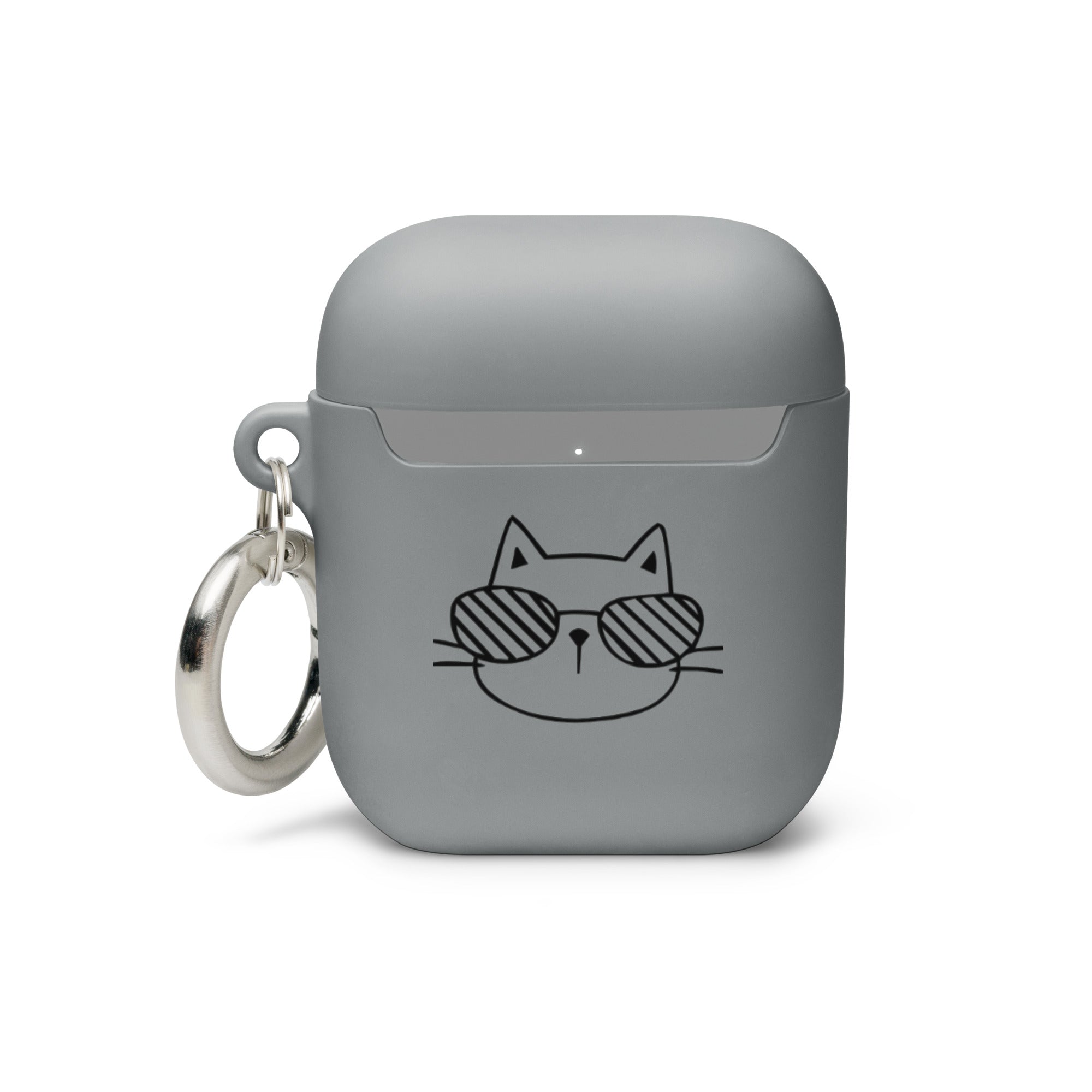 Cat in Shades Rubber Case for AirPods®