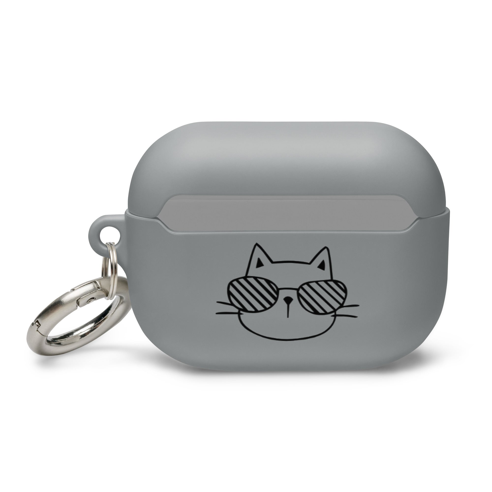 Cat in Shades Rubber Case for AirPods®