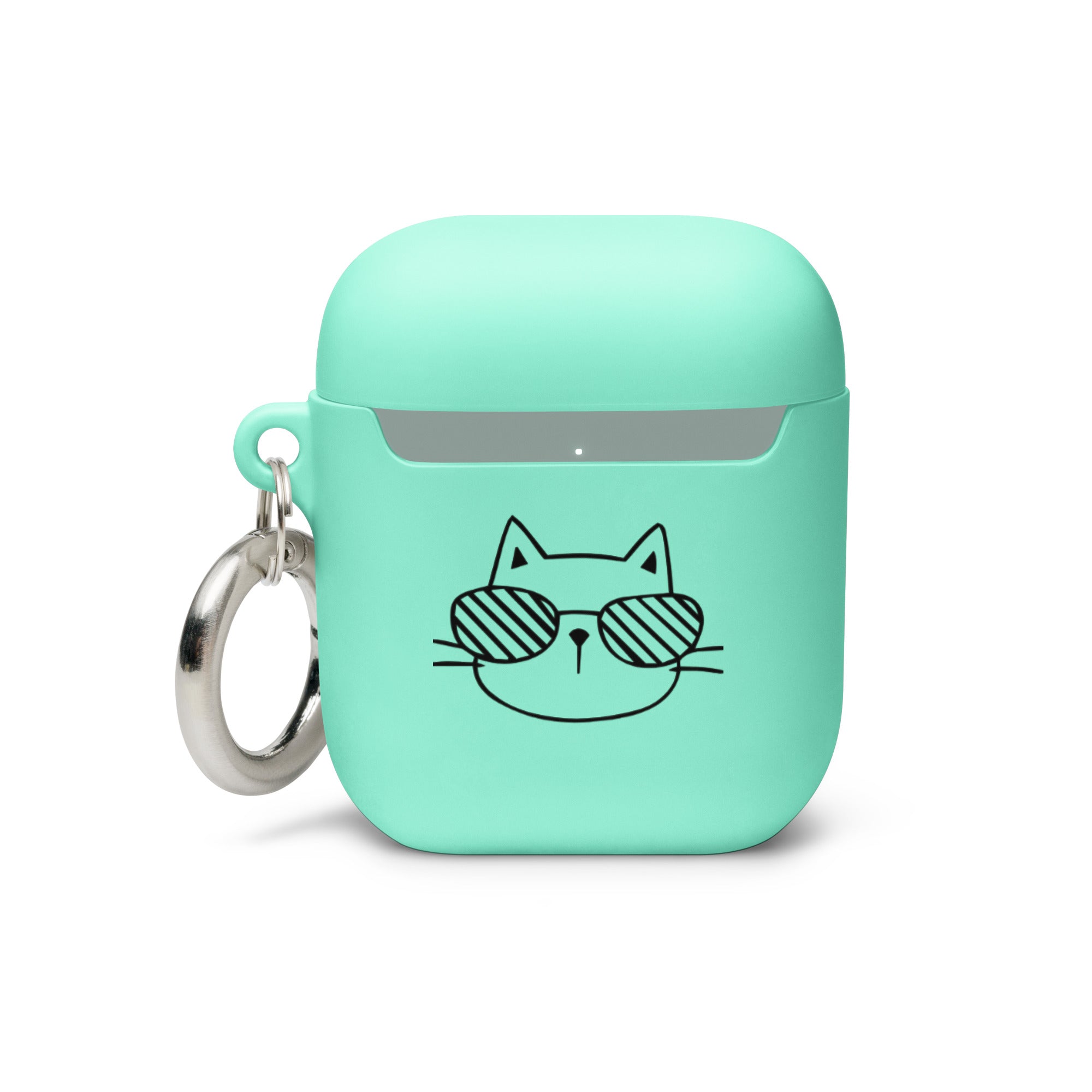 Cat in Shades Rubber Case for AirPods®