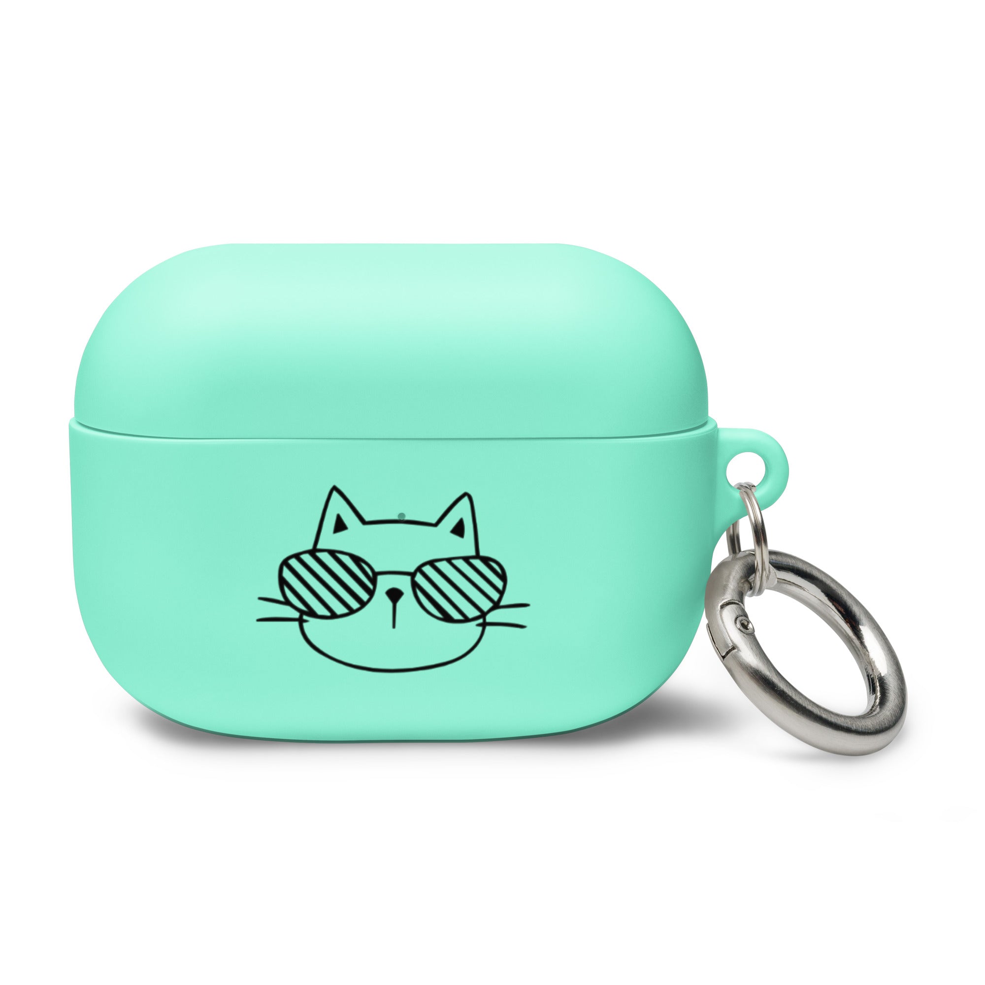 Cat in Shades Rubber Case for AirPods®