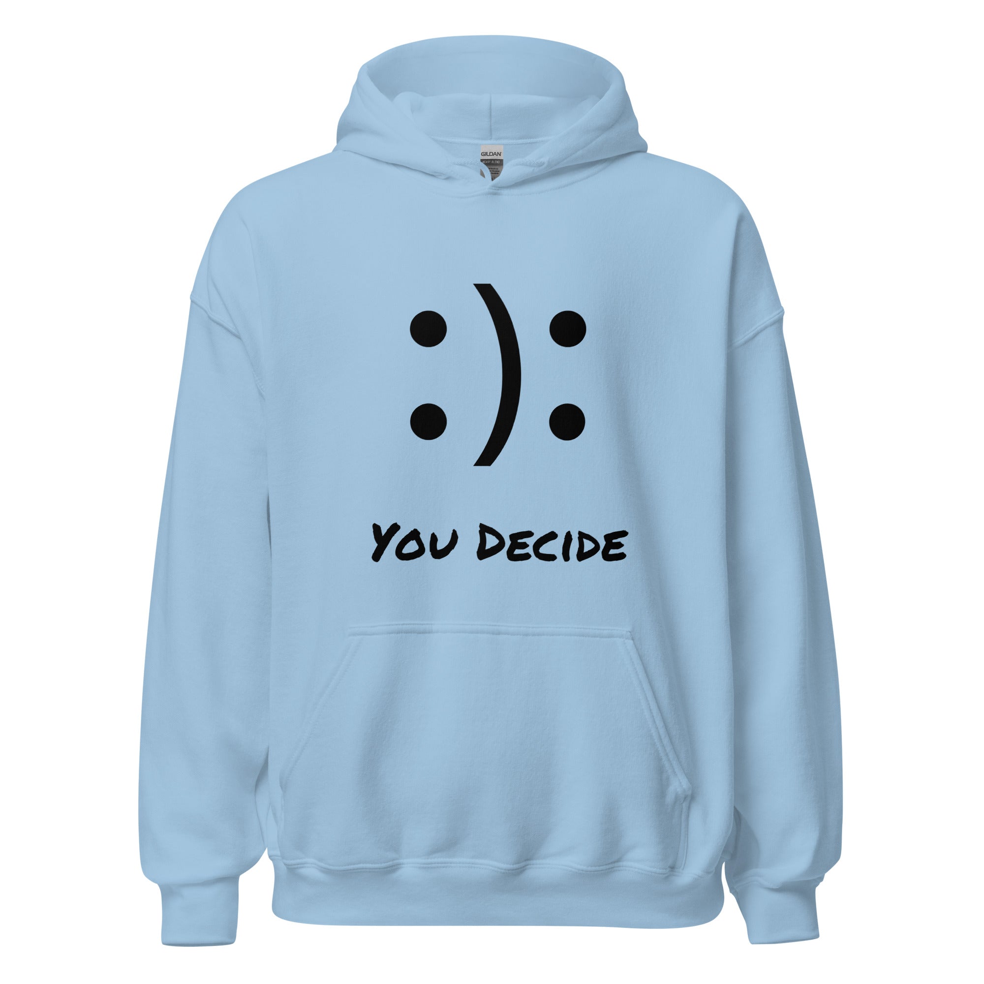 Smiley - You Decide : Unisex Heavy Blend Hoodie - JHTEE