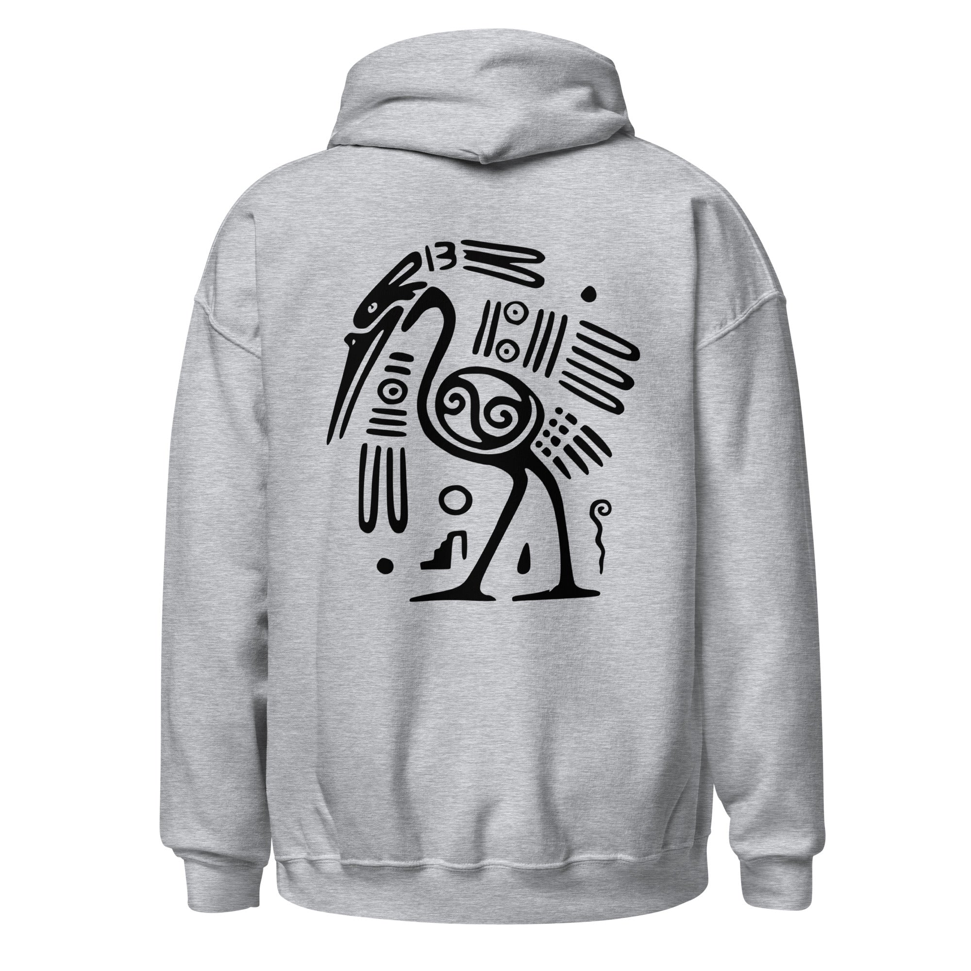 Aztec Crane Art Unisex Heavy Blend Hoodie - JHTEE