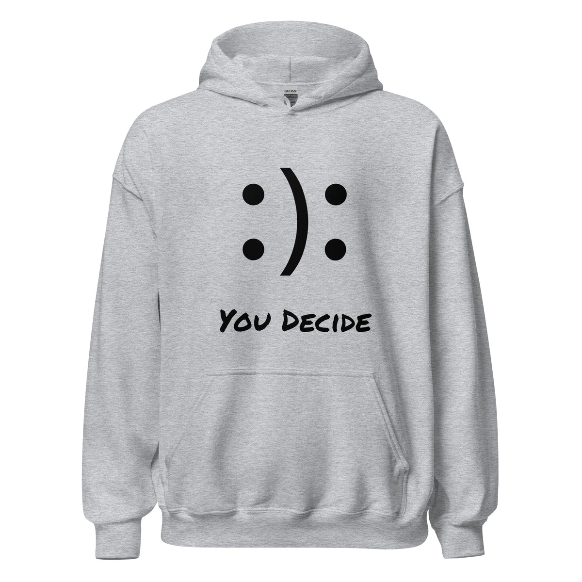 Smiley - You Decide : Unisex Heavy Blend Hoodie - JHTEE