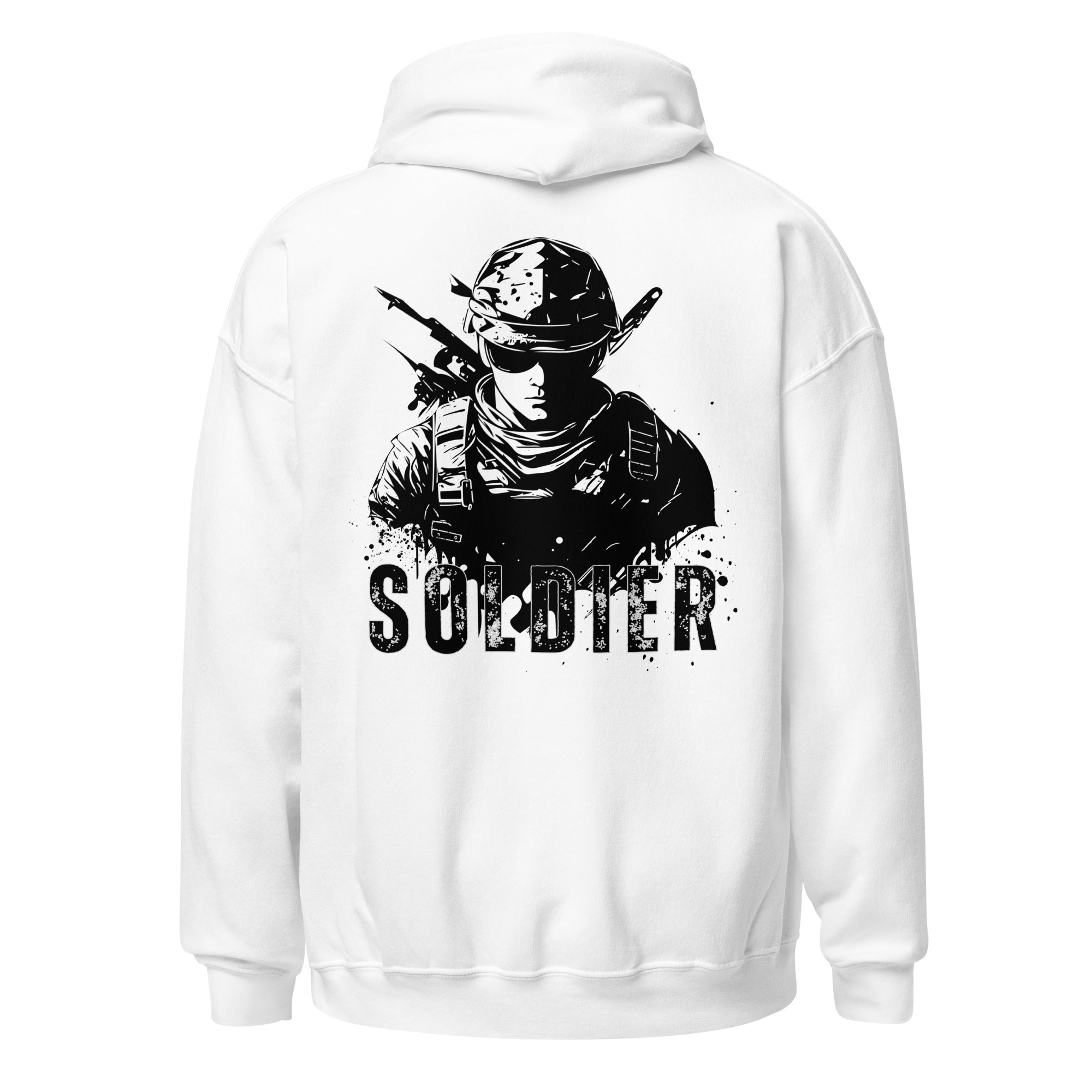 Soldier Back Print Unisex Heavy Blend Hoodie - JHTEE