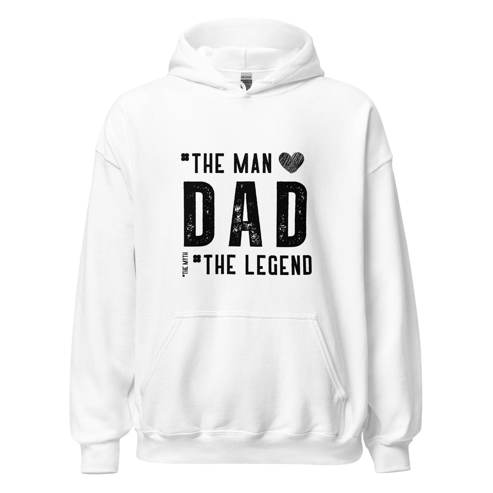 Dad The Man The Legend : Unisex Heavy Blend Hoodie - JHTEE